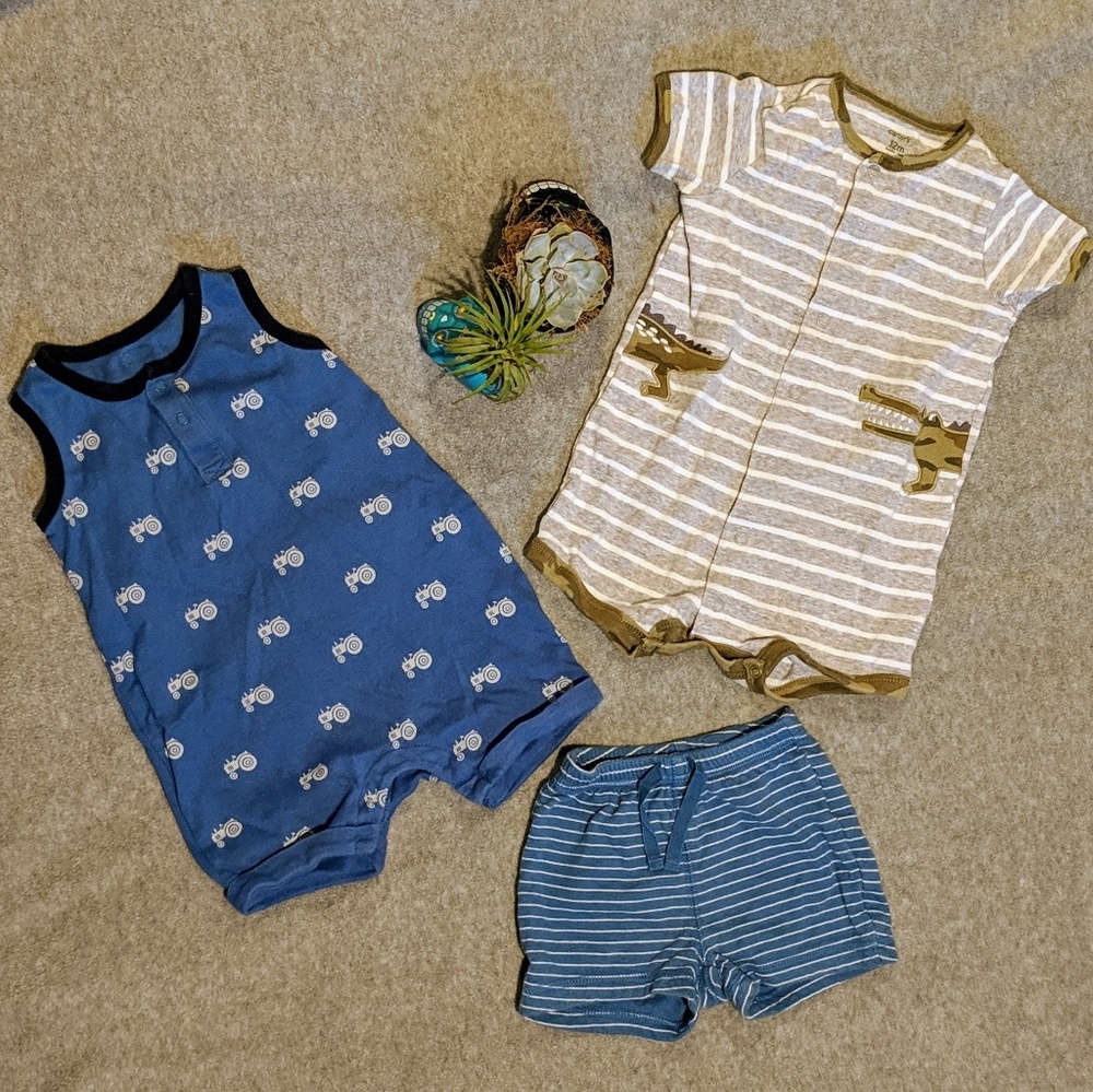 baby boy summer rompers